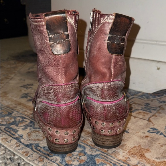 Studded Leather Ankle Boots - Picture 3 of 9